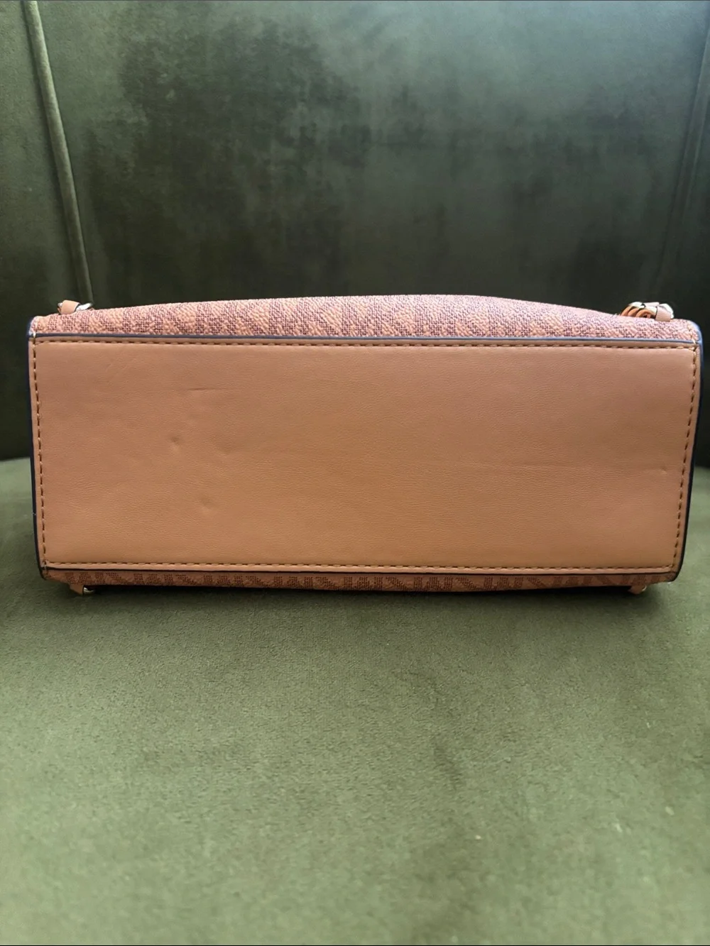 Michael Kors  cider color MK Logo Chain-Trim Shoulder Bag